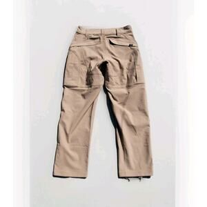 Massif Mens Combat Military Work Zippered Pockets Biege Pants Size 34S